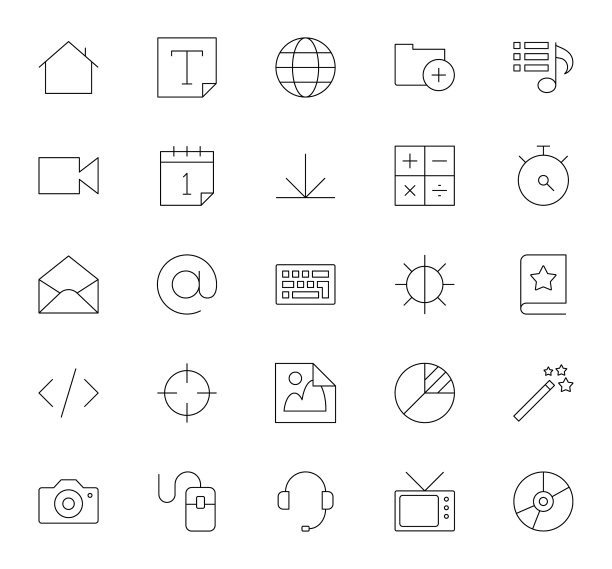 办公室及商业图标图片下载