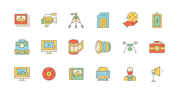 相机，摄影师，照片，光圈，镜头图标图片下载