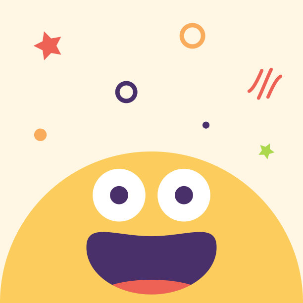 可爱的表情设计火花和星星图片下载