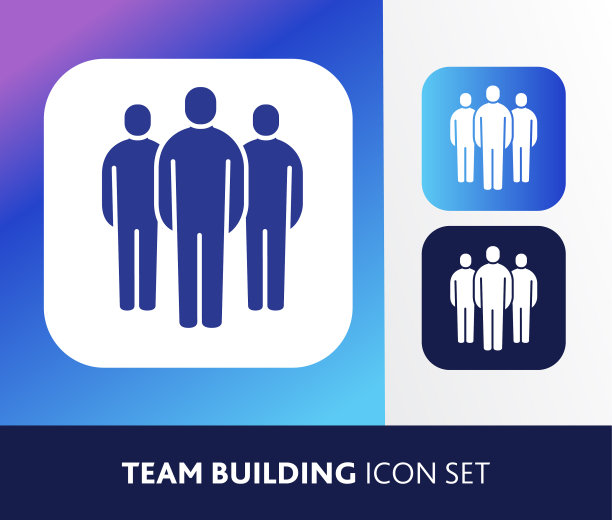 业务团队构建团队成员细线样式图标-可编辑笔触图片下载
