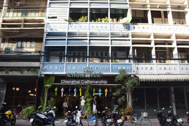 泰国清迈昌梅路或昌梅街图片下载