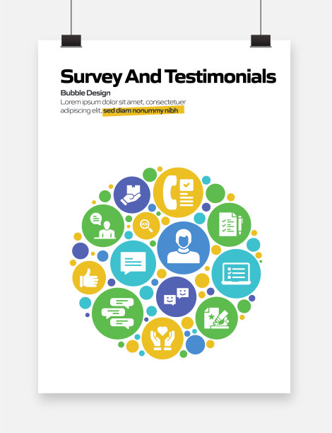 调查和感言相关的现代矢量插图图片下载