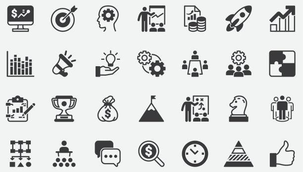 商业计划项目资金概念图标图片下载