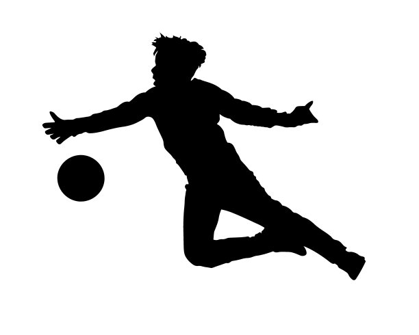 守门员在秋天设法去接球图片下载