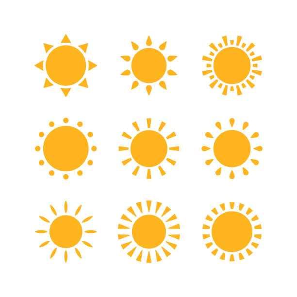太阳图标图片下载