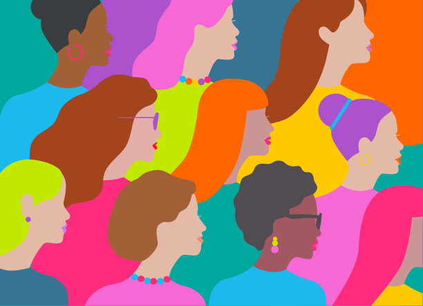 多元化的女性群体图片下载