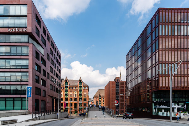 汉堡海芬提地区的街景图片下载