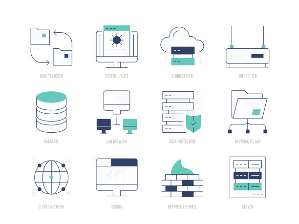 网络技术图标集图片下载