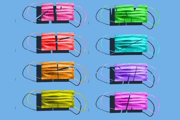 受损的口罩图片下载