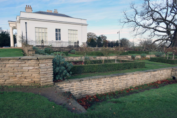 公共Hylands公园与乔治亚或摄政时期的大厦房子或别墅图片下载