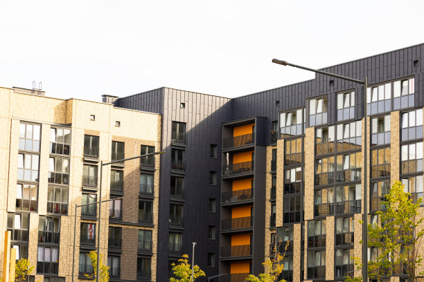 高楼林立的现代豪华住宅。图片下载