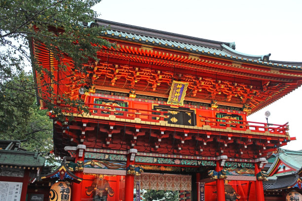 神田明真神社入口。这座神龛象征着商业繁荣。图片下载