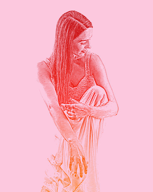 穿着睡衣的漂亮女人图片下载