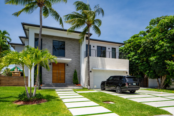 美国佛罗里达州迈阿密东岸社区分部的单户家庭住宅照片系列图片下载