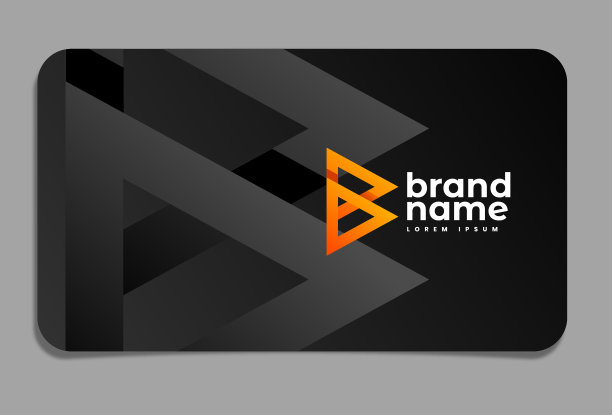 名片上的字母B标志图片下载