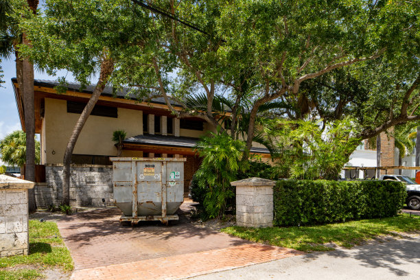 美国佛罗里达州迈阿密东岸社区分部的单户家庭住宅照片系列图片下载