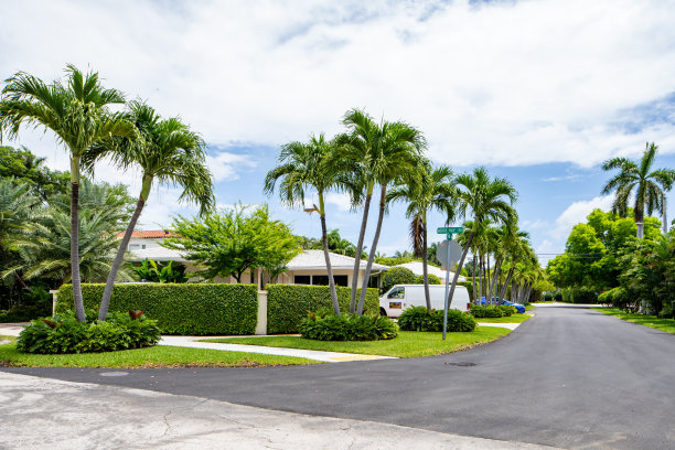 美国佛罗里达州迈阿密海滩拉戈尔斯岛豪华别墅的照片图片下载