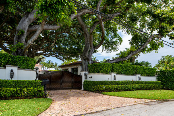 美国佛罗里达州迈阿密海滩拉戈尔斯岛豪华别墅的照片图片下载