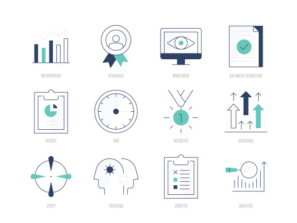性能管理图标集图片下载