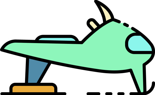 雪地摩托图标颜色轮廓图片下载