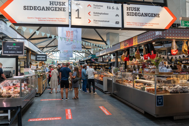 丹麦哥本哈根的Torvehallerne图片下载