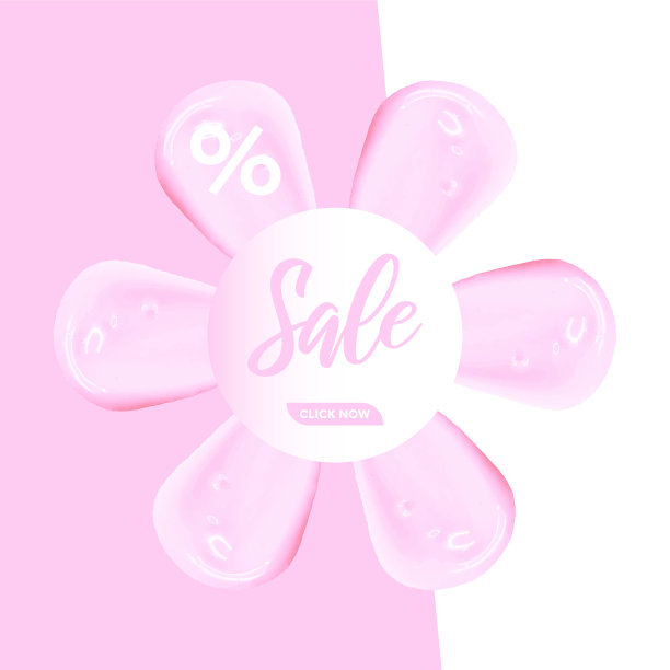 矢量现实的花朵由纹理粉红色唇膏涂抹涂抹涂抹，化妆品组成，化妆装饰，粉红色的笔触，美容师背景，液体现代销售旗帜，花瓣图片下载