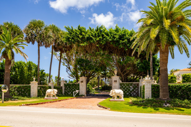 美国佛罗里达州西棕榈滩豪华独栋住宅的照片图片下载