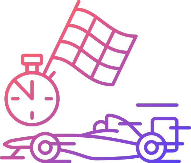 方程式赛车梯度线性图标图片下载