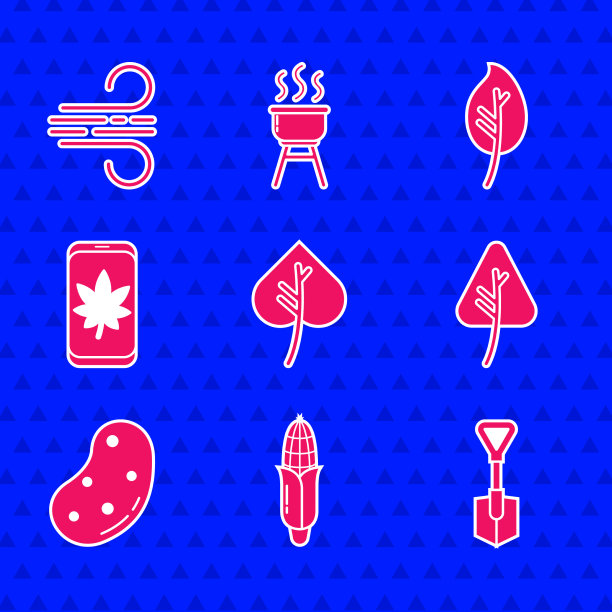 叶子，玉米，铲子，土豆图片下载