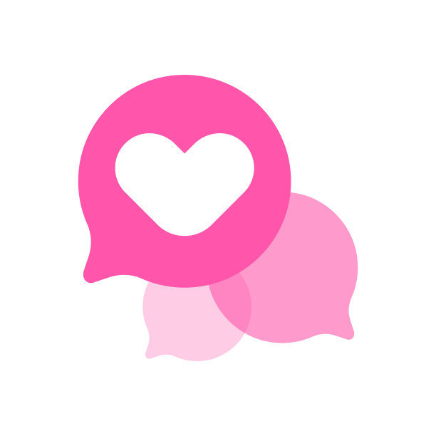 心的形状上说话气泡图片下载