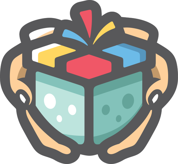礼品盒在手中图标卡通图片下载
