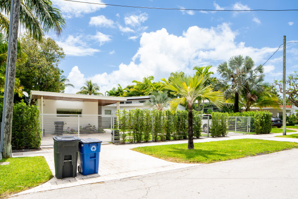 美国佛罗里达州迈阿密海滩拉戈尔斯岛豪华别墅的照片图片下载