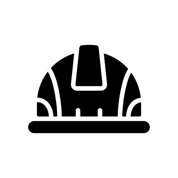安全帽图标，矢量符号插图。图片下载