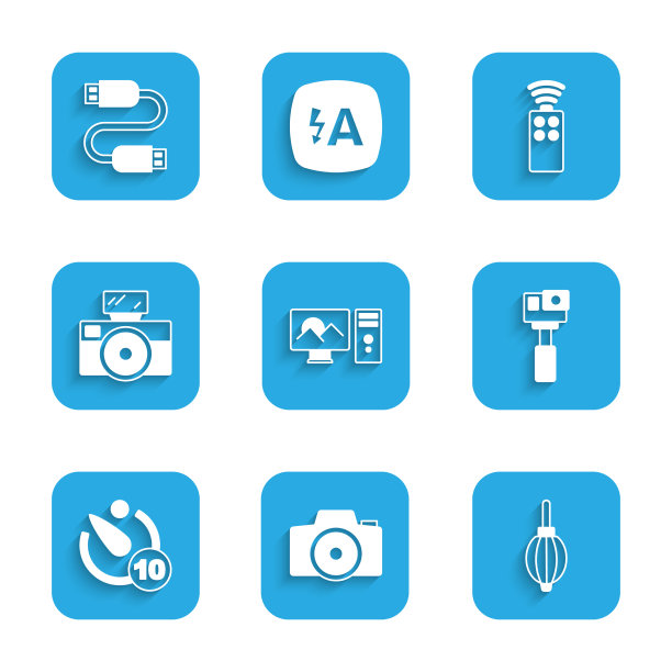 设置照片修饰相机灰尘吹风机行动图片下载