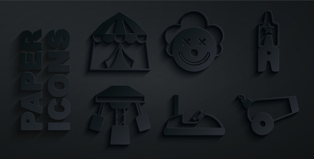 碰碰车马戏团门票旋转木马图片下载