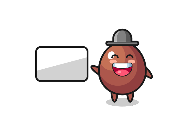 巧克力蛋卡通做展示图片下载