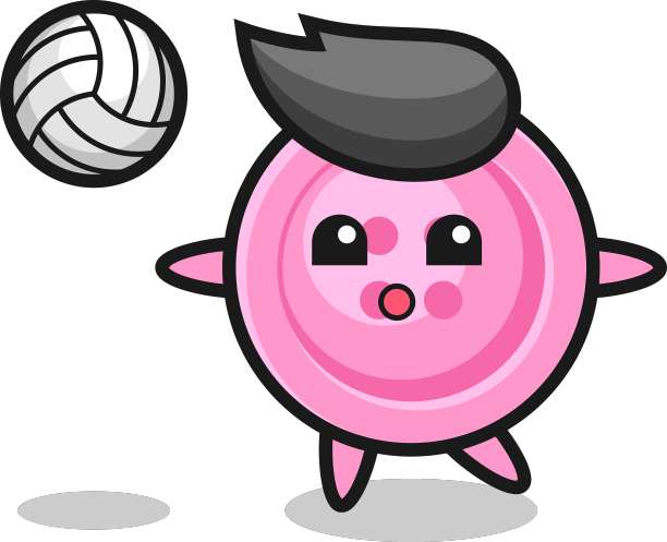 服装纽扣人物卡通正在玩图片下载