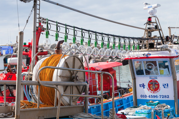 小渔船的细节。釜山图片下载