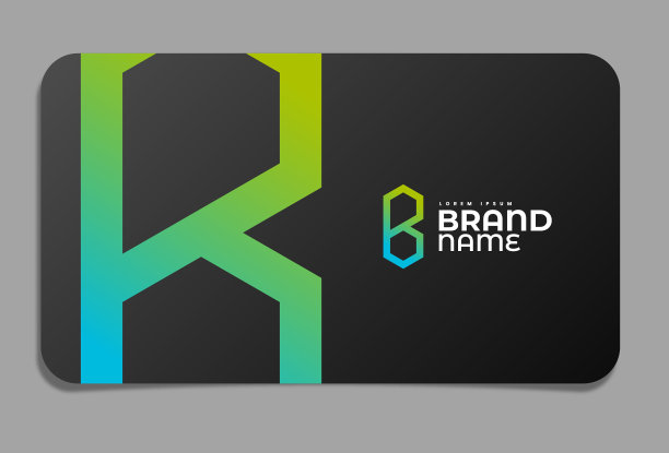 名片上的字母B标志图片下载