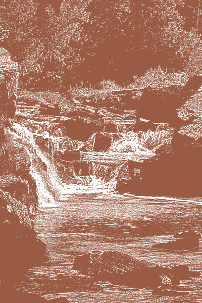 河流的急流和瀑布图片下载