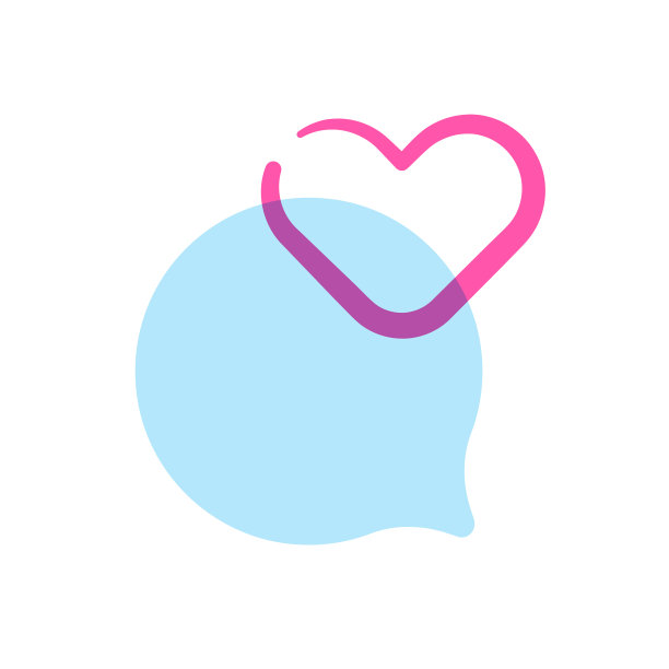 语音泡泡上的心形图片下载