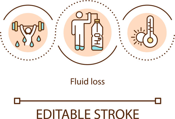 失水概念图标图片下载
