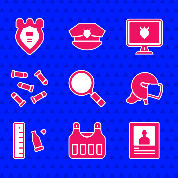 设置放大镜和搜索防弹背心图片下载