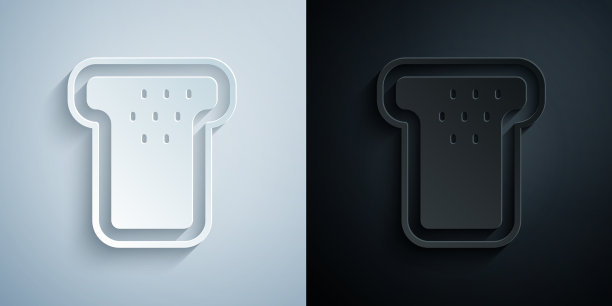 纸切面包吐司做三明治一片图片下载