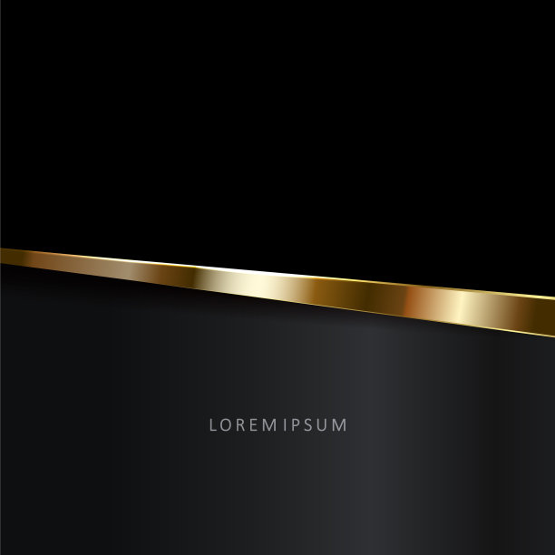 华丽的黑色背景金色斜条纹图片下载