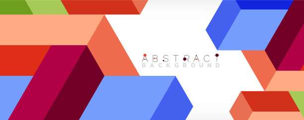 抽象背景三维立方体和立方体元素图片下载