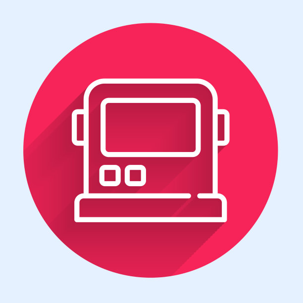 白线宇航员头盔图标孤立图片下载