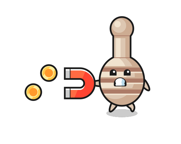 性格的蜂蜜勺拿着磁铁去抓图片下载