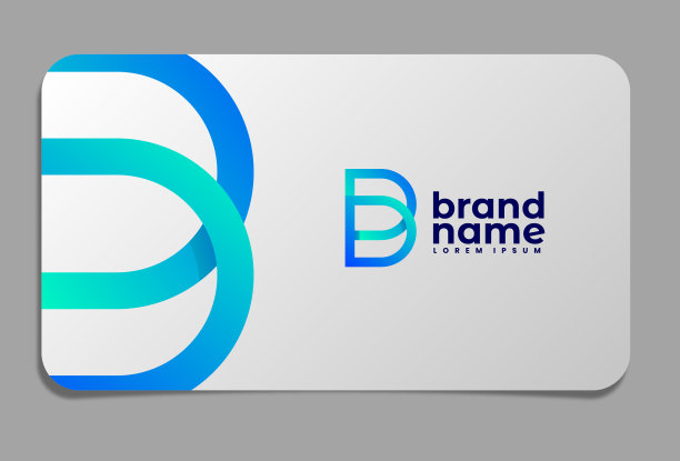 名片上的字母B标志图片下载