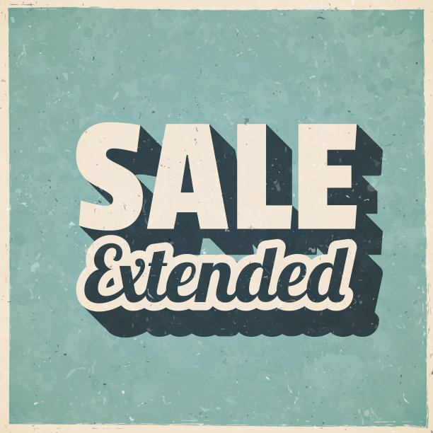 扩大销售。复古风格的图标-旧的纹理纸图片下载